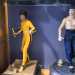 Le sue due statue in scala 1 a 6 di Bruce Lee: nella prima il maestro di arti marziali indossa la sua iconica tenuta gialla e brandisce la tradizionale arma "nunchaku", nella seconda invece veste solo un pantalone blu ed  a petto nudo